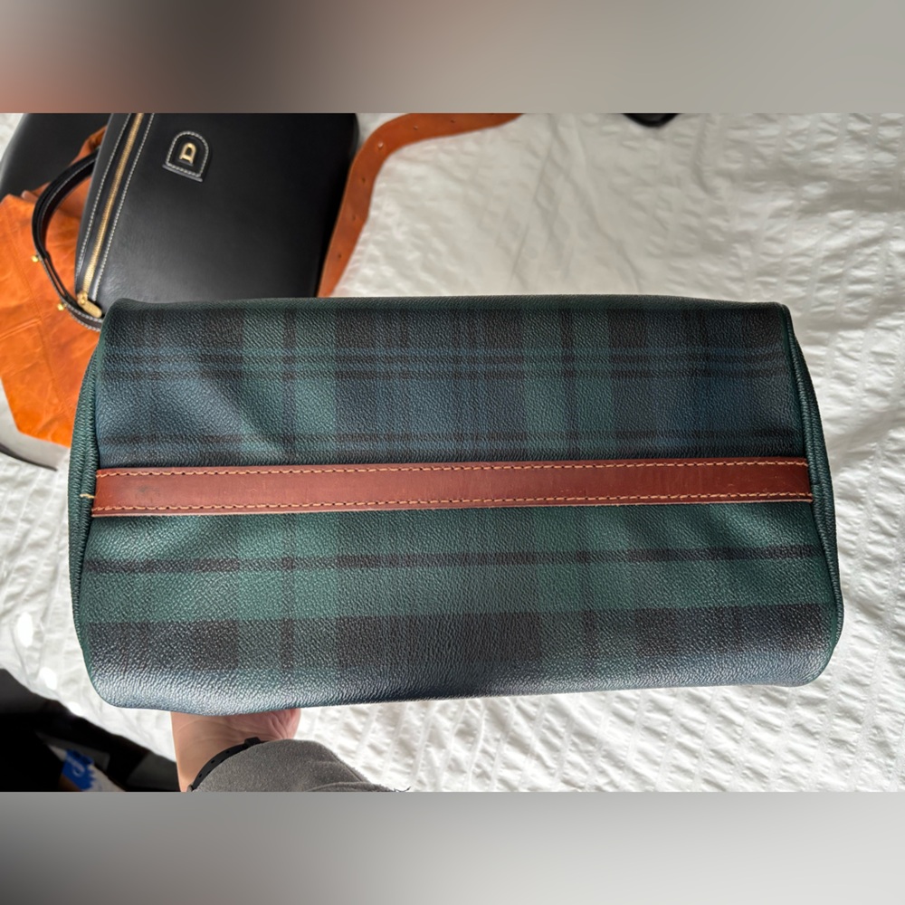 Vintage Polo Ralph Lauren Plaid Boston Satchel Handbag - Picture 8 of 15